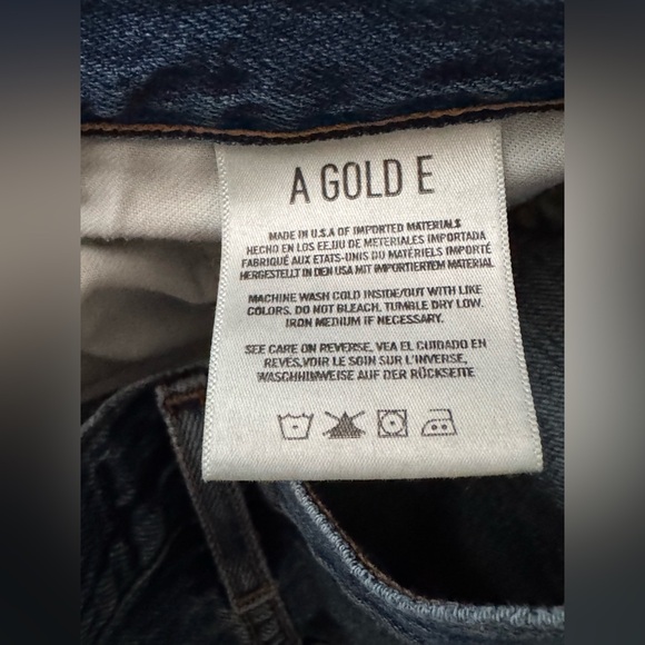 AGOLDE Jamie High-Rise Distressed Jeans / Grade Wash / Size 28 - Picture 6 of 7